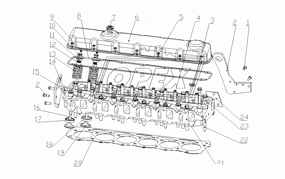 G59YA-1003000/05 Головка цилиндров и ее крышка в сборе