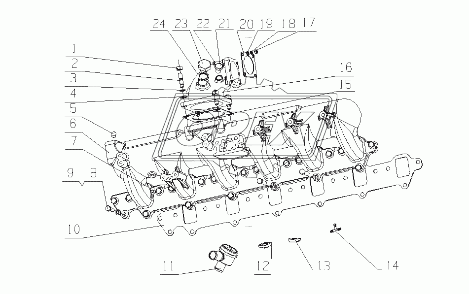 G5900-1008010/07 Сборочный узел впускного воздухопровода