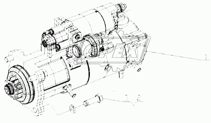 G6098-3708000/01 Стартер в сборе