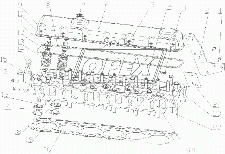 G5900-1003000/04 Головка цилиндров и крышка головки цилиндров