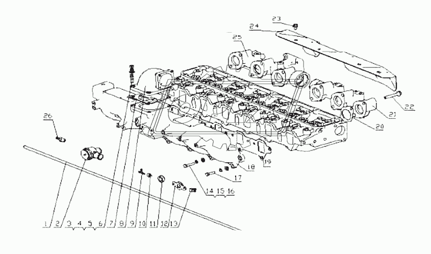 G6800-1008000/04 Трубка впускная и выпускная