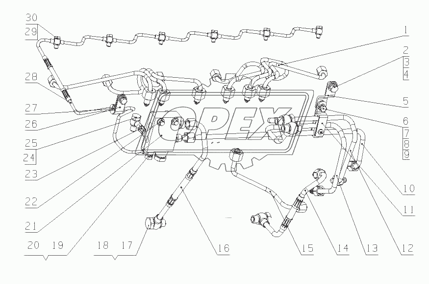 G5BSB-1104000/02 Топливопровод в сборе