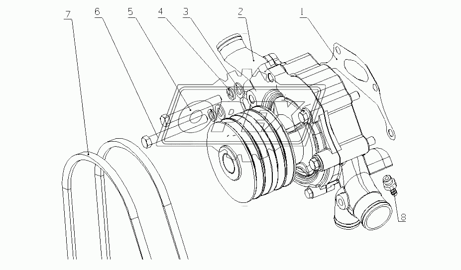 G3900-1307000 Часть водного насоса