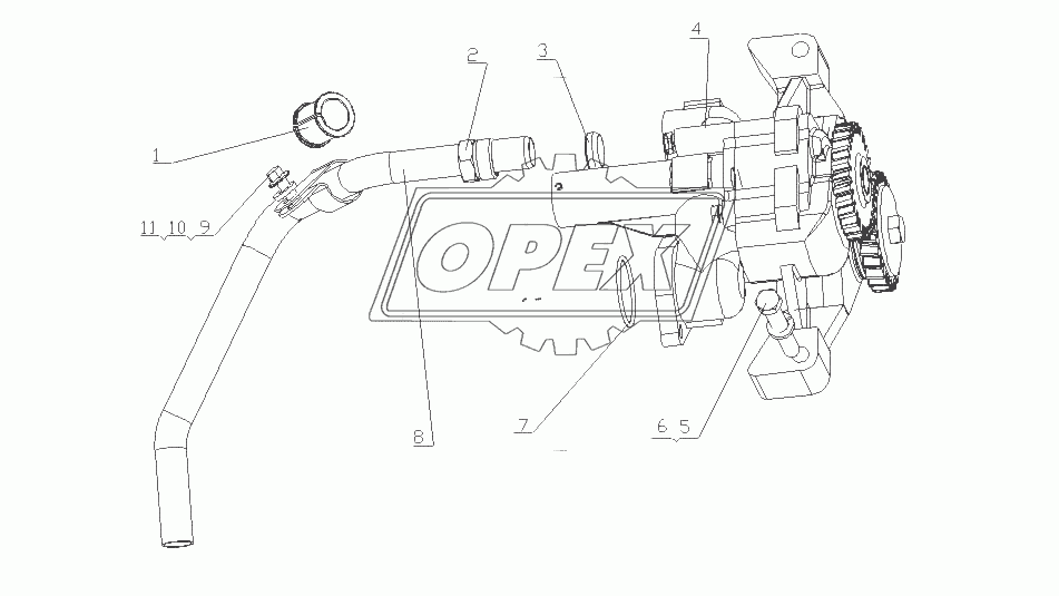 G6000-1011000/02 Масляный насос в сборе