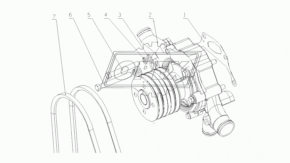 G4606-1307000/07 Водный насос в сборе