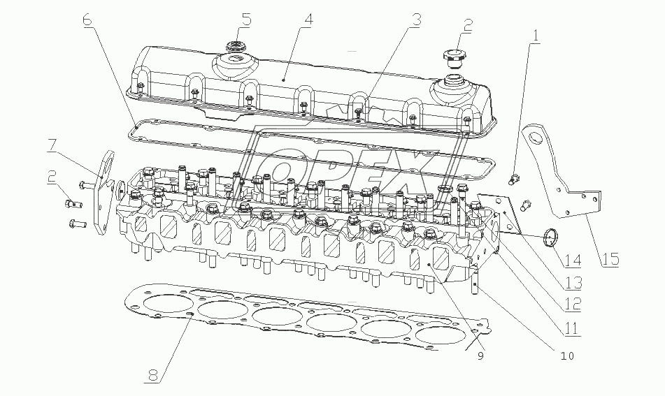 G5800-1003000A/01 Головка цилиндров и ее крышка в сборе