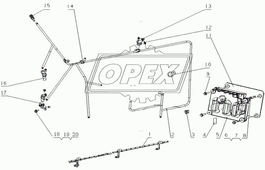 G65QA-3823000/09 Контролирующая система в сборе