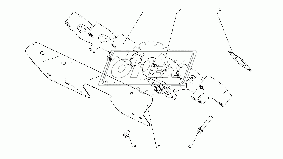 G6000-1008200/03 Часть выхлопного трубопровода