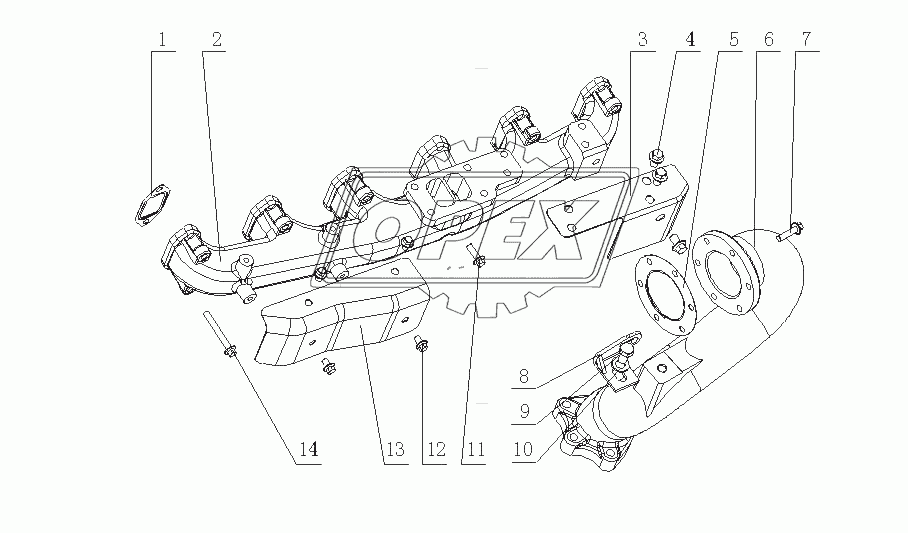 J3302-1008200 Детали выпускного коллектора