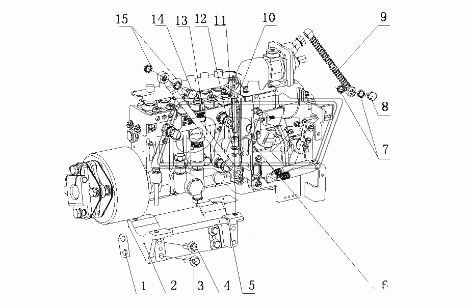 J49D1-1111000 Топливный насос высокого давления в сборе