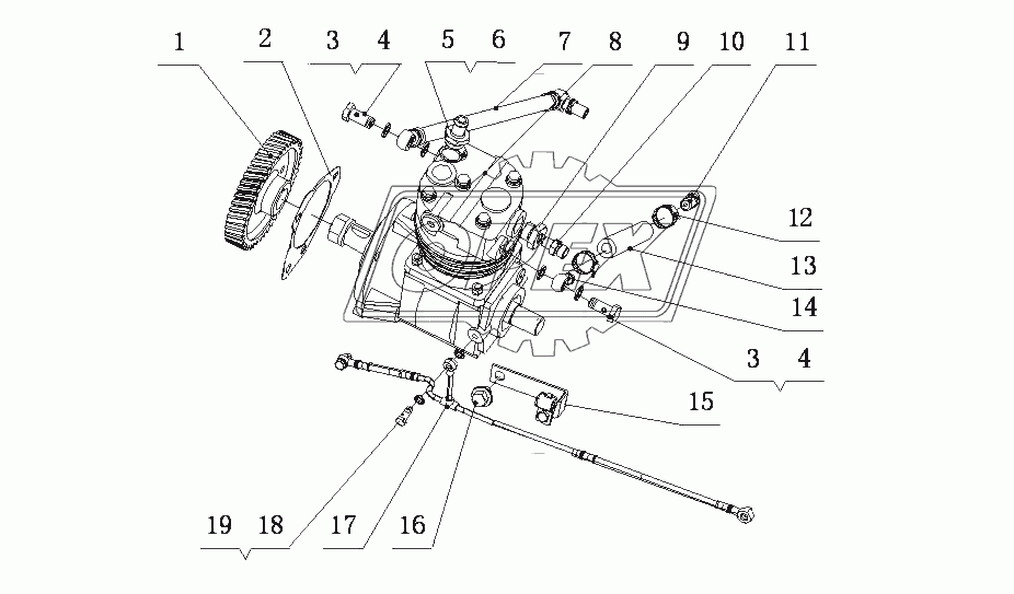 J3302-3509000 Пневматический компрессор в сборе