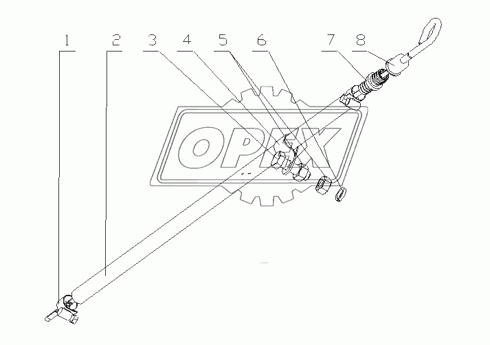 J46F1-1028000/03 Масляный щуп в сборе