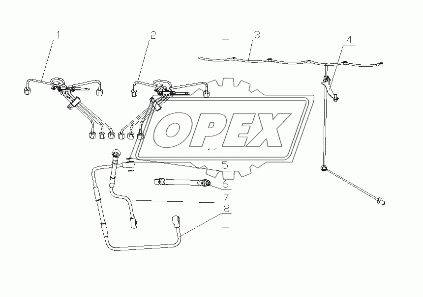 J41D7-1104000/02 Трубопровод подачи топлива в сборе