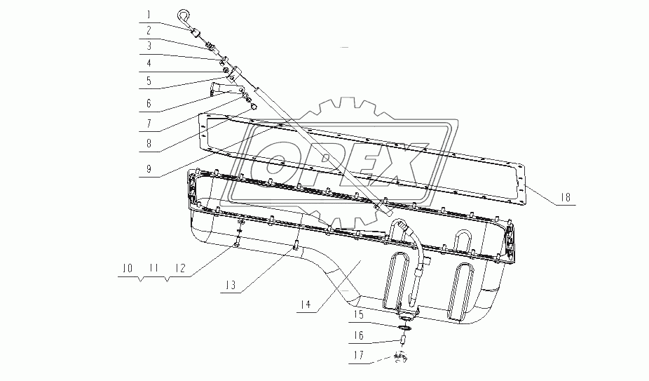 J3611-1009000 Масляный поддон в сборе