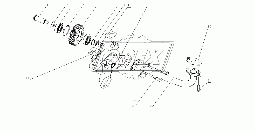 B3000-1011010 Масляный насос в сборе