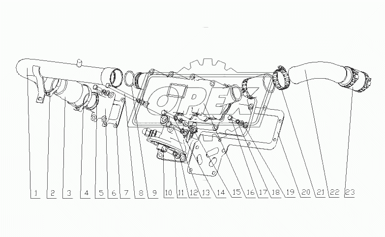 J540A-1013000/06 Маслоохладитель в сборе