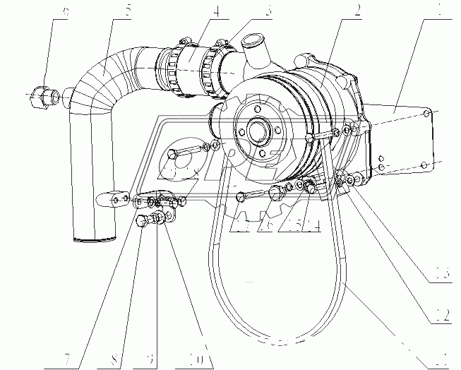 J4208-1307000/01 Водный насос в сборе