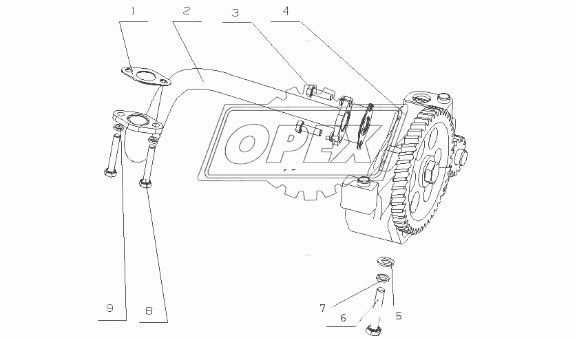 L3000-1011000/04 Масляный насос в сборе