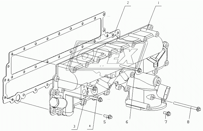 L3000-1013000C/04 Крышка масляного охладителя в сборе