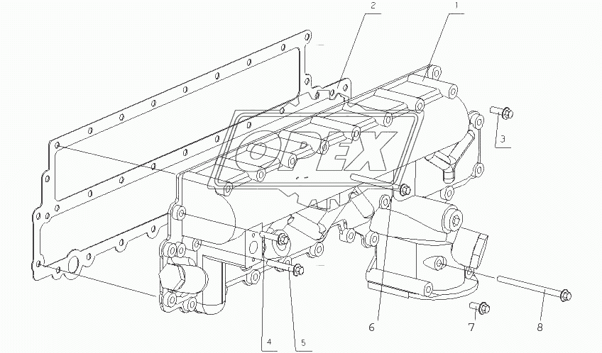 L3000-1013000C Маслоохладитель в сборе