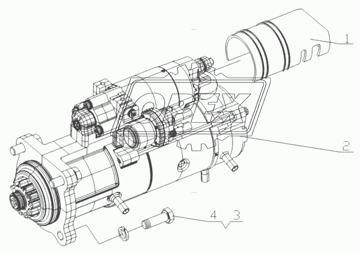 L3000-3708000 Стартер в сборе