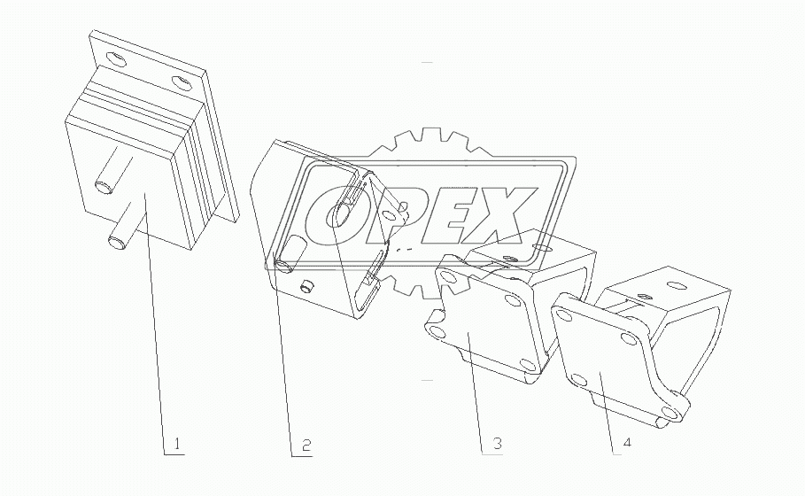 L360A-1001000/01 Подвеска двигателя в сборе