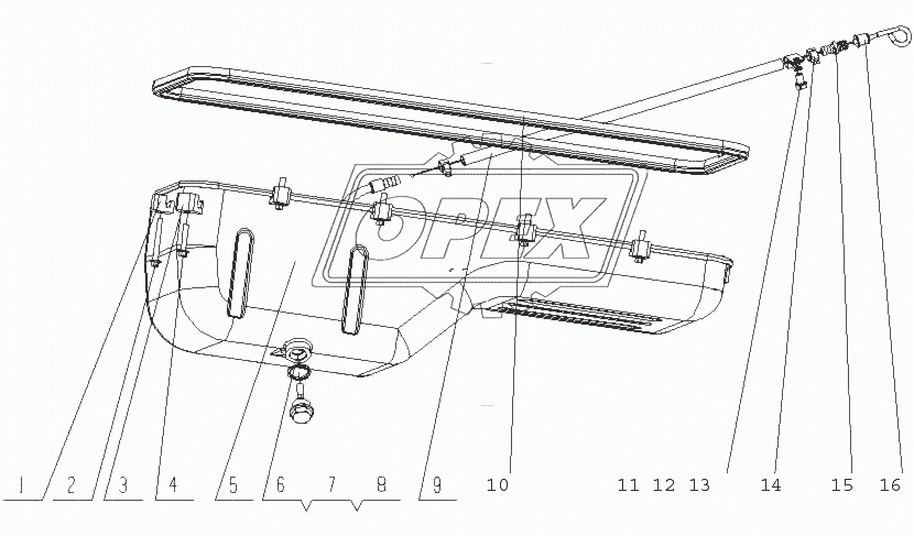 L30YA-1009000/05 Масляный поддон в сборе