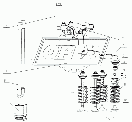 L3000-1007000/08 Кулак клапана в сборе