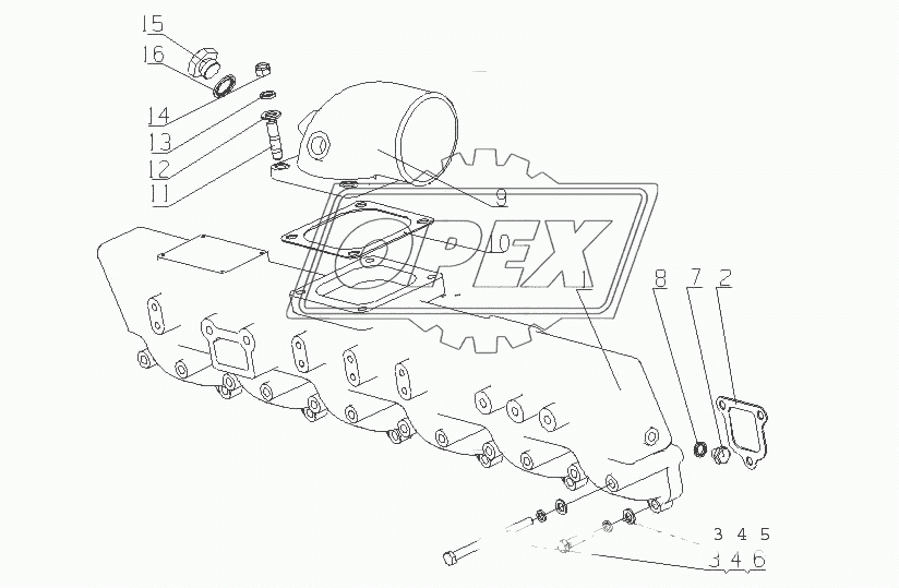 L36JA-1008100/04, L330A-1008500/02 Сборочный узел впускного коллектора