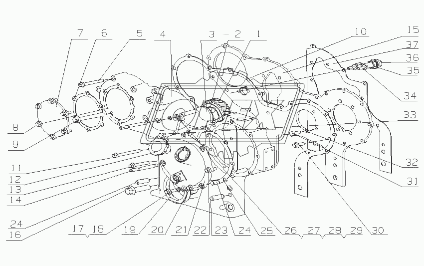 L470A-1002200/15 Части корпуса шестерни