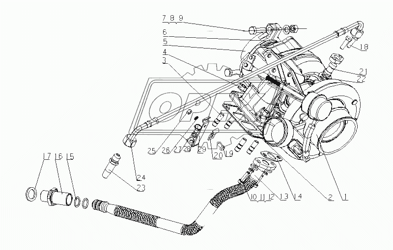 L47LA-1118000/01 Турбонагнетатель в сборе