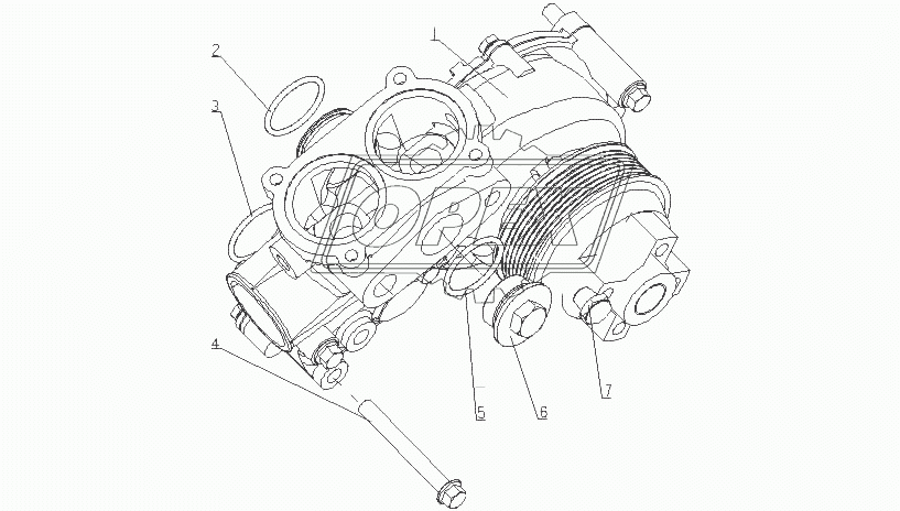 L3099-1307000/09 Водный насос в сборе