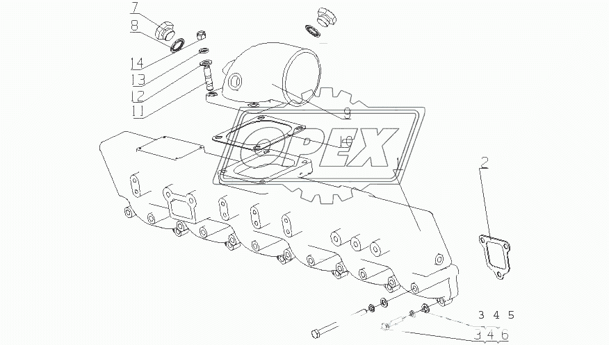 L30L2-1008100/04, L330A-1008500/02 Части всасывающего трубопровода и части соеденительного патрубка