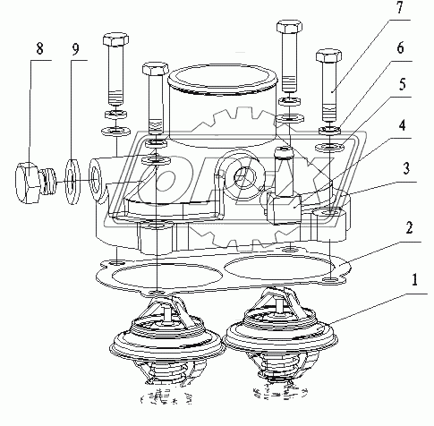 L3002-1306000 Термостат в сборе