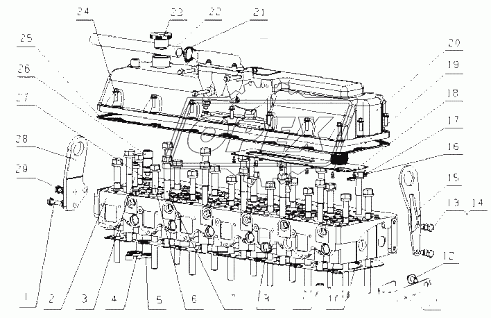 L30KA-1003000 Головка блока цилиндров в сборе