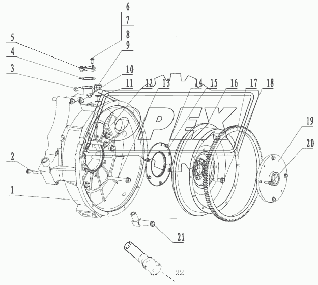 M3015-1600000 Блок выхода мощности в сборе