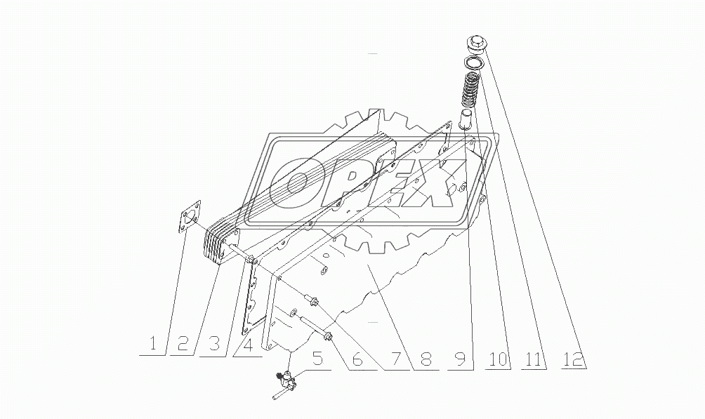 M3400-1013000/14 Маслоохладитель в сборе