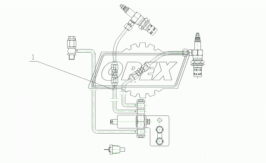 M36T1-1015000/03 Оборудование помощи запуска двигателя в сборе