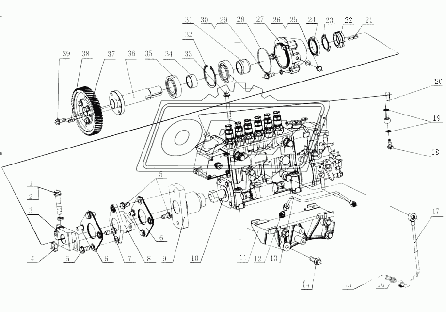 M3600-1111000/10 Топливный насос высокого давления в сборе