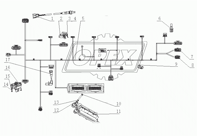 M2CE1-3823000/01 Контролирующая система в сборе