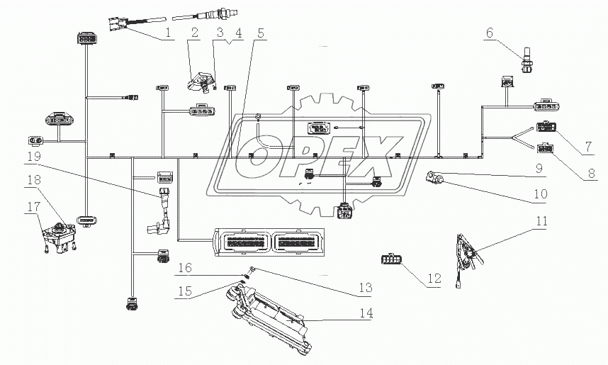 M2CD1-3823000/06 Контролирующая система в сборе