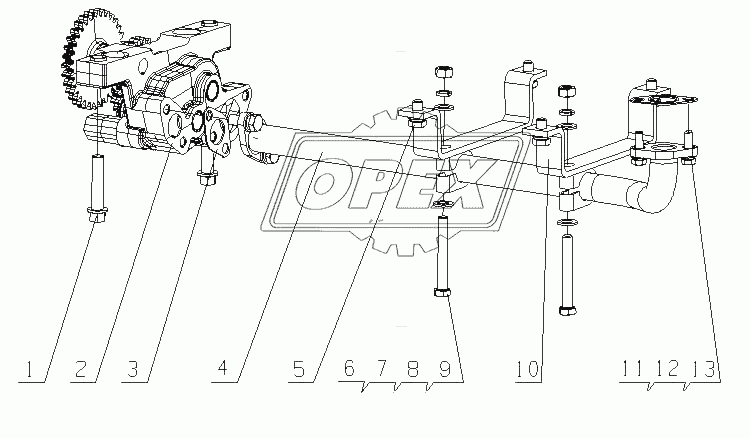 M6600-1011000/01 Масляный насос в сборе