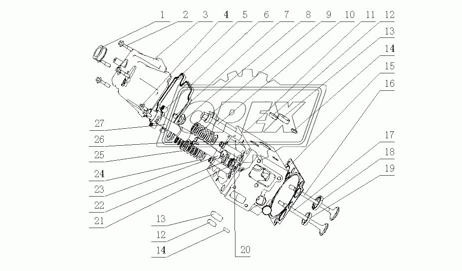 M2A00-1003000A/05 Головка цилиндров и крышка головки цилиндров в сборе