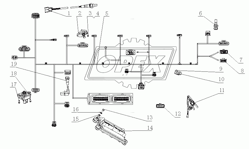 M2BD1-3823000/07 Контролирующая система в сборе