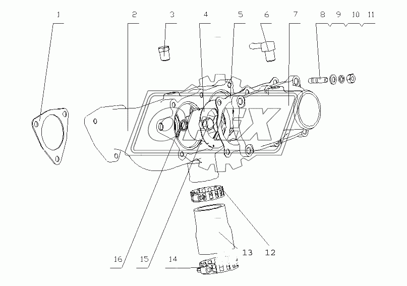 M11D1-1306000/04 Термостат в сборе