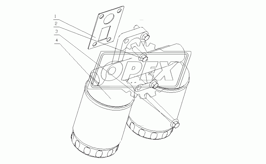 M3400-1012000/03 Масляный фильтр в сборе