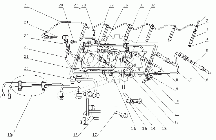 M6000-1104000 Система подачи топлива в сборе