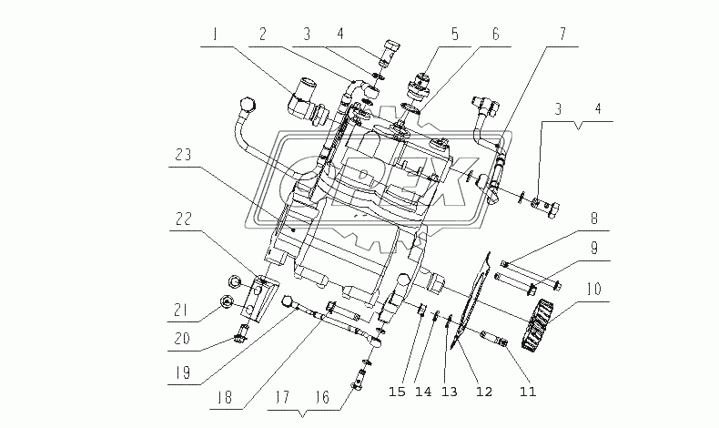 M6000-3509000 Пневматический компрессор