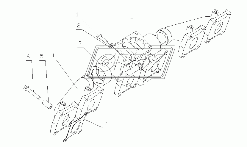 G25QA-1008200 Сборочный узел выпускной коллектор