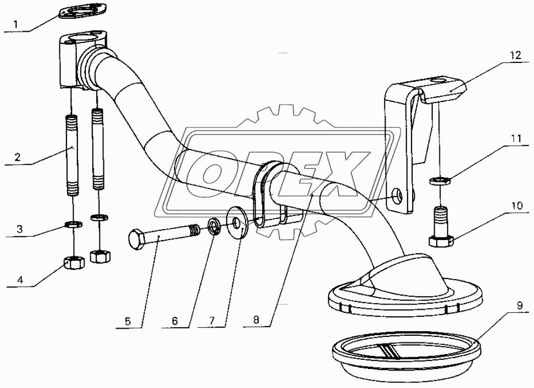 G0100-1010000 Oil strainer assembly